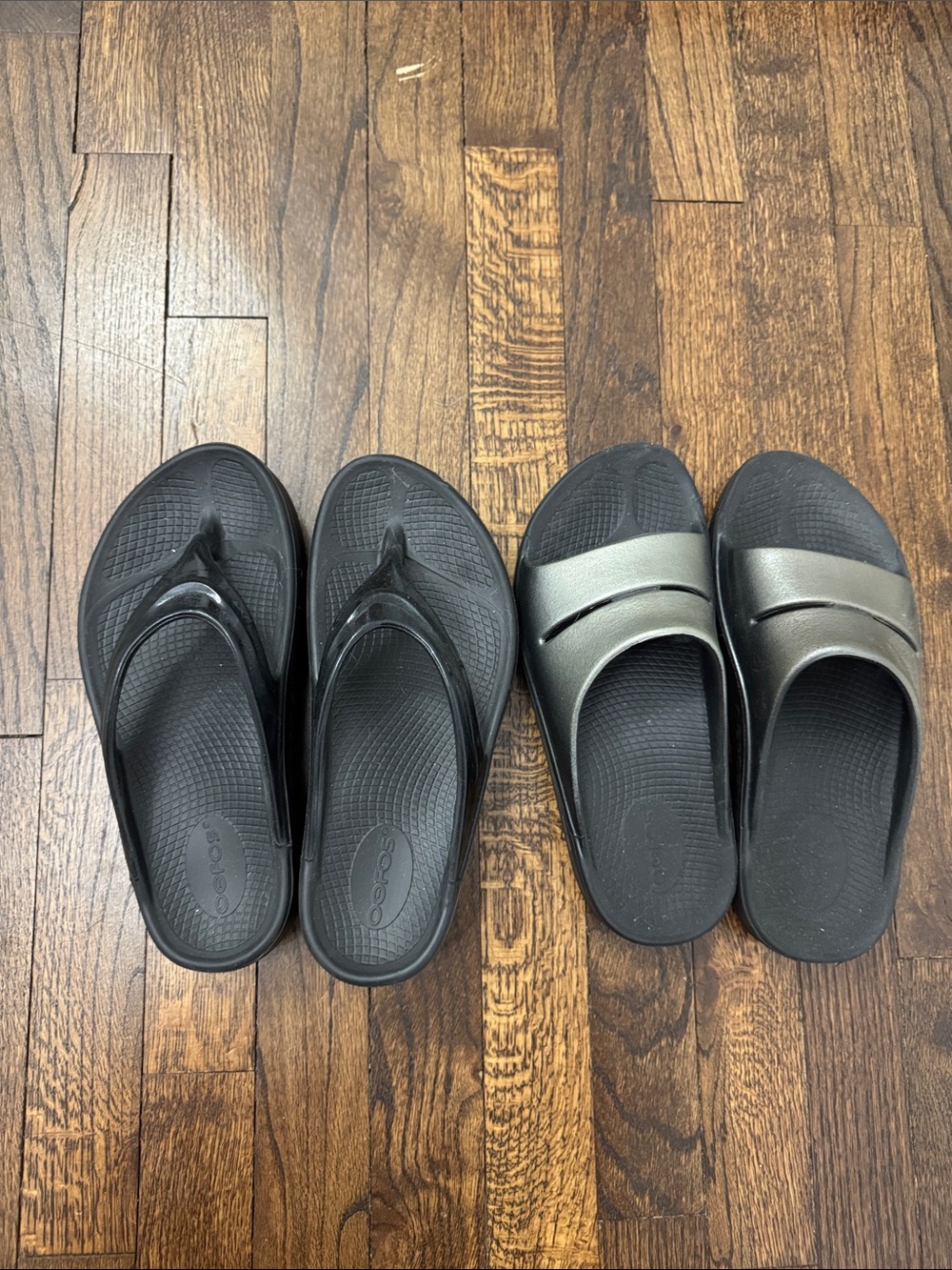 OOFOS Two Pairs Size 8 Women